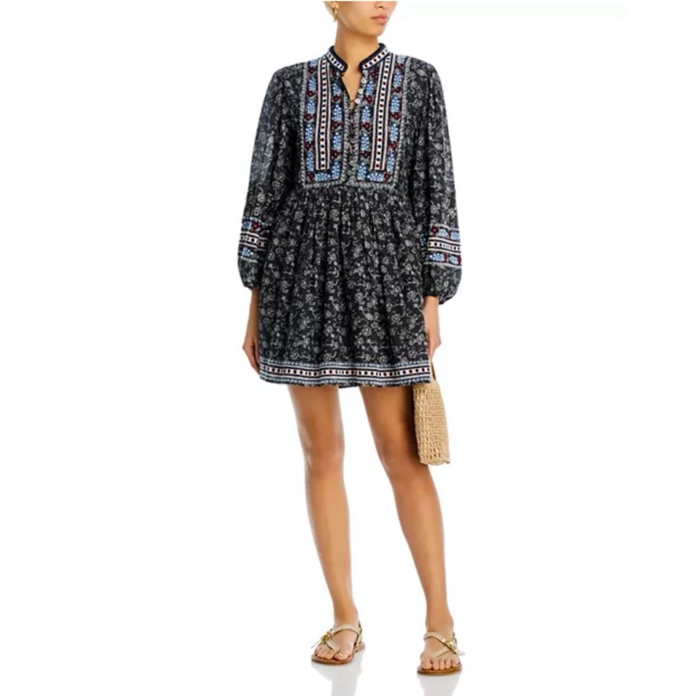 Sea New York Everly Embroidered Long Sleeve Dress, Size XL, NEW w/Tag